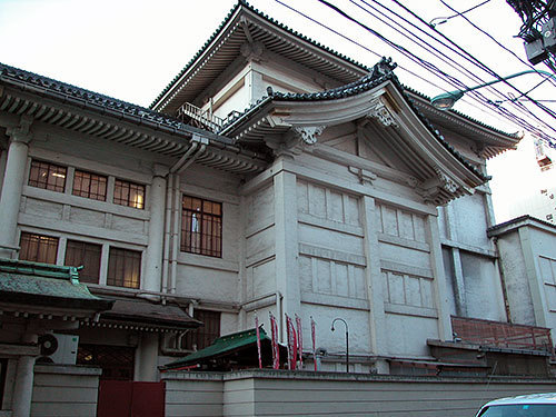 旧歌舞伎座木挽町通り側